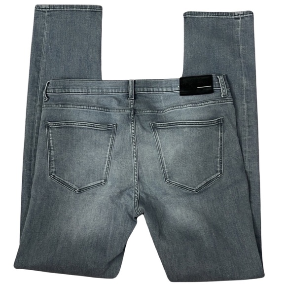 BLK DNM denim gray jeans size 36x34 men’s relaxed fit designer premium jeans - Picture 3 of 5